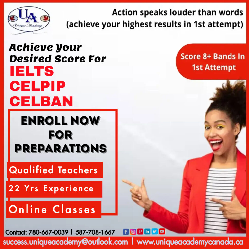 online & in-person coaching for IELTS classes in Canada